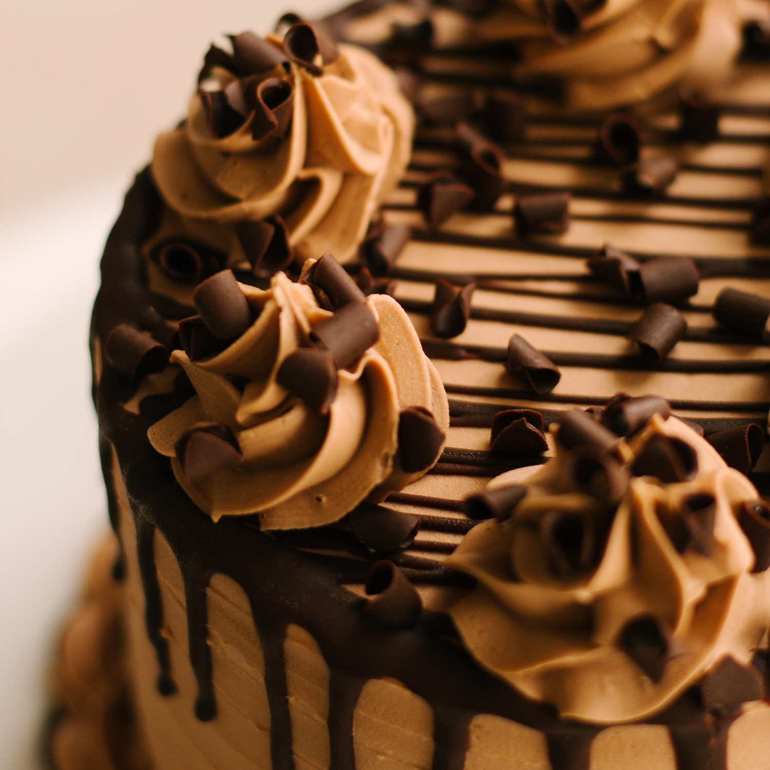 Gourmet Triple Chocolate Cake