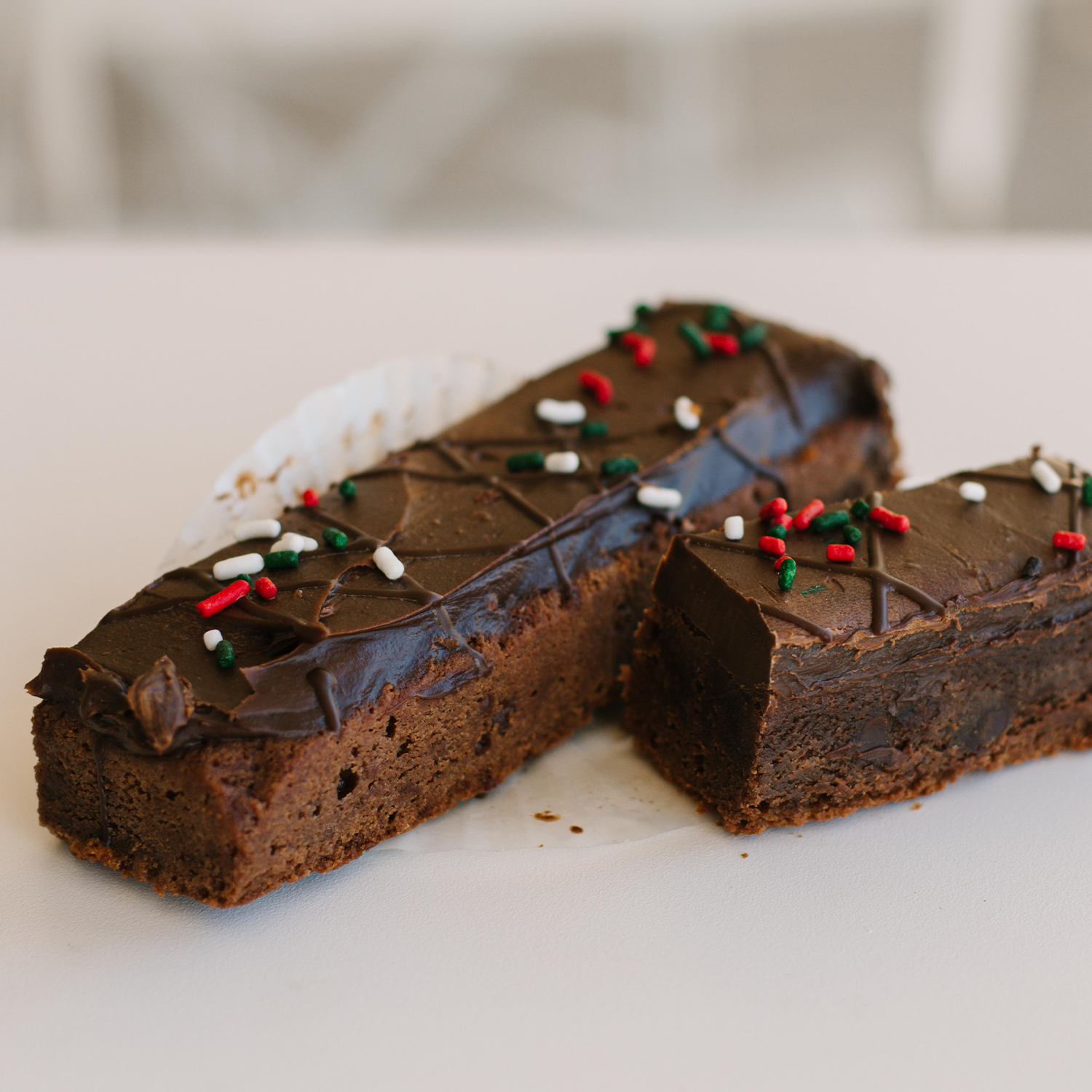 Christmas Triple Chocolate Brownie Bar
