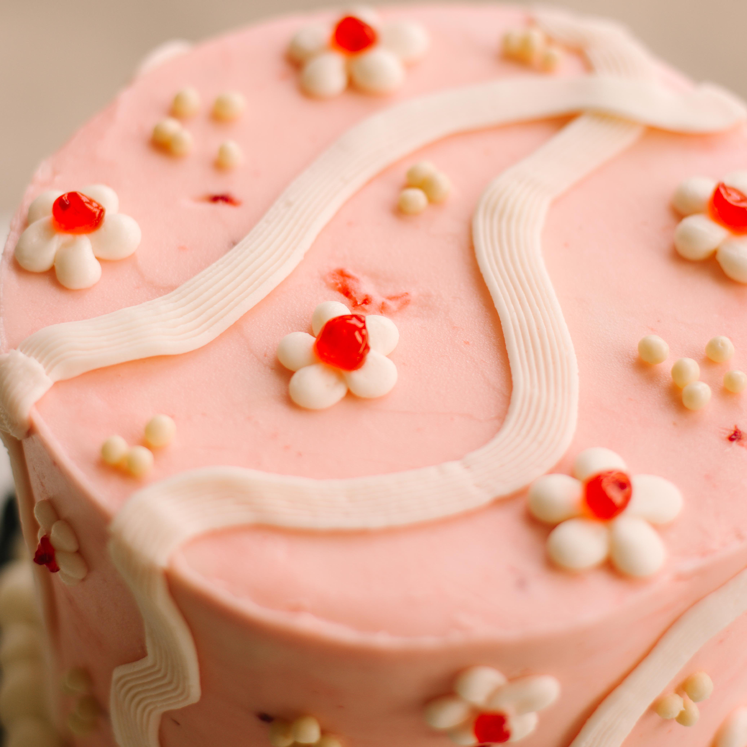 Gourmet White Chocolate Raspberry Cake