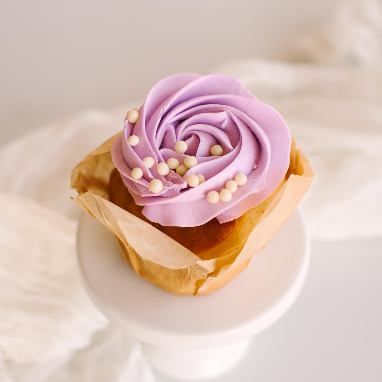 Gourmet White Wedding Cupcake