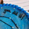 Reach for the Stars Graduation Cookie Cake • Sunflower House Cookies