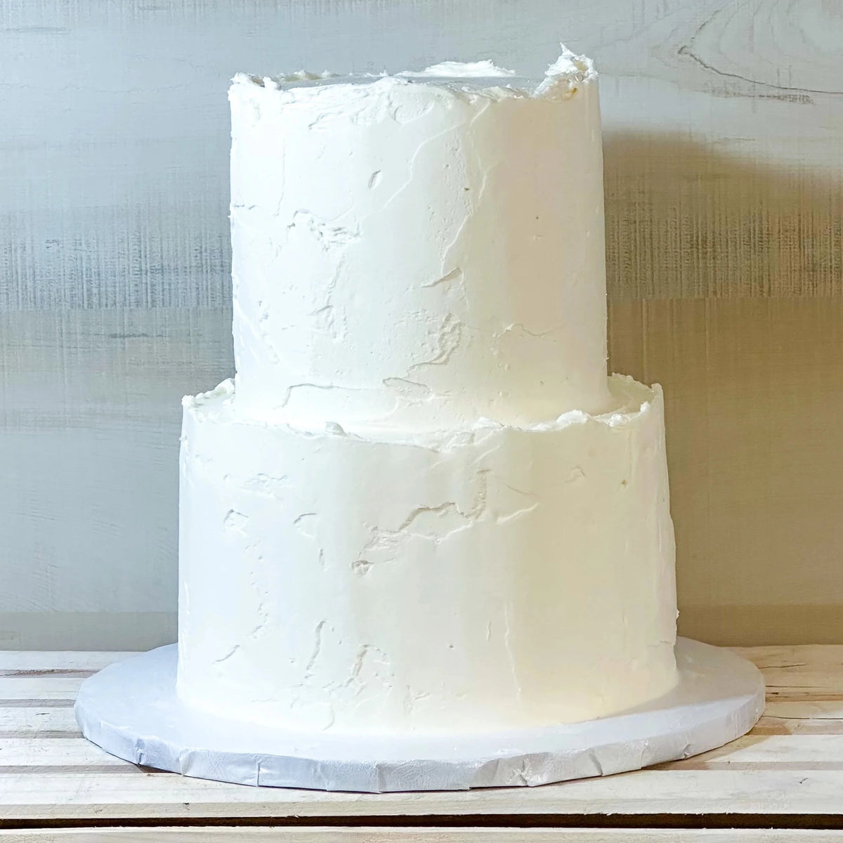 Drywall Textured • Two Tiered Designer Cake – Butterfly Bakery