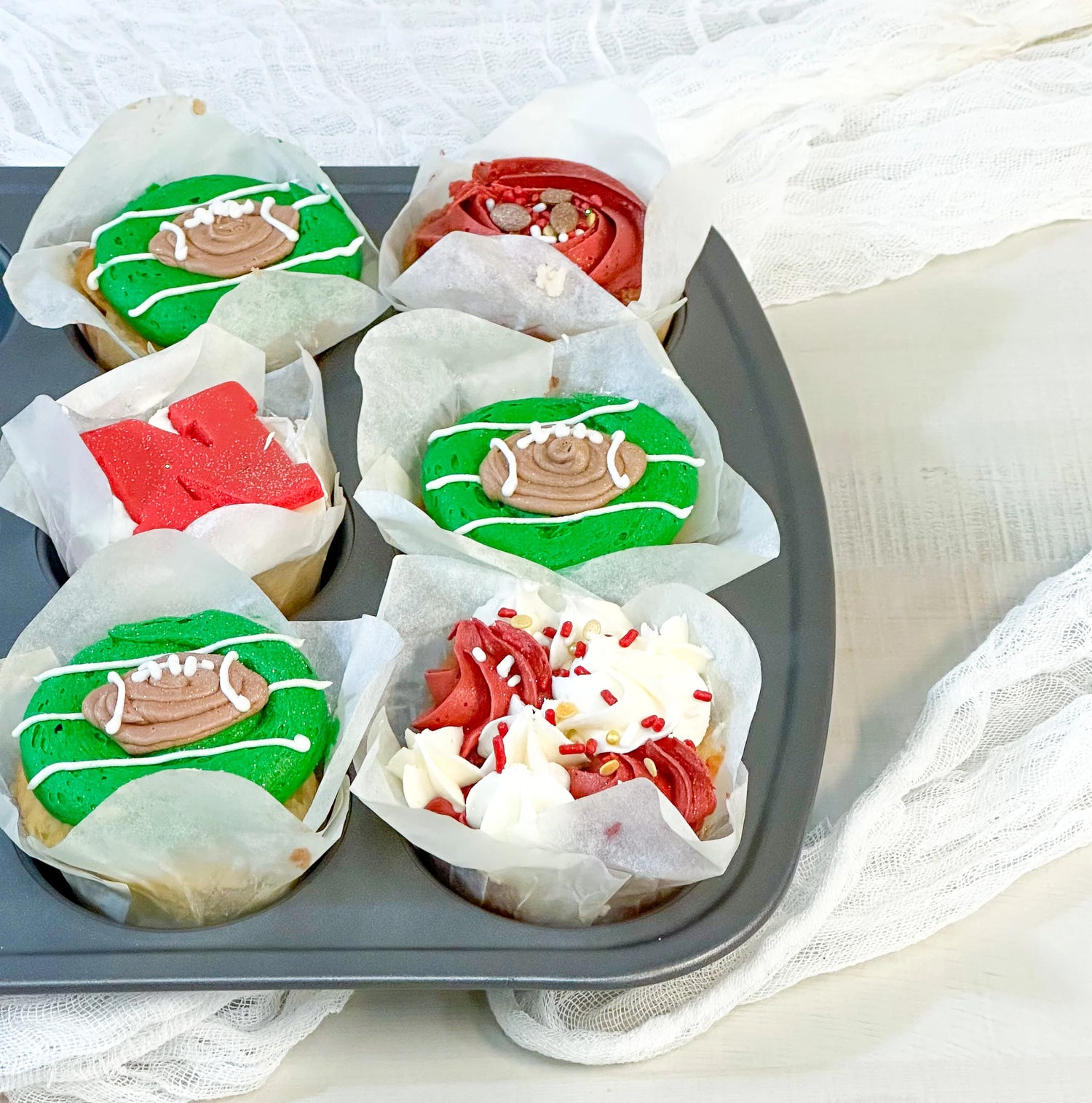 Husker Football • Themed Cupcakes