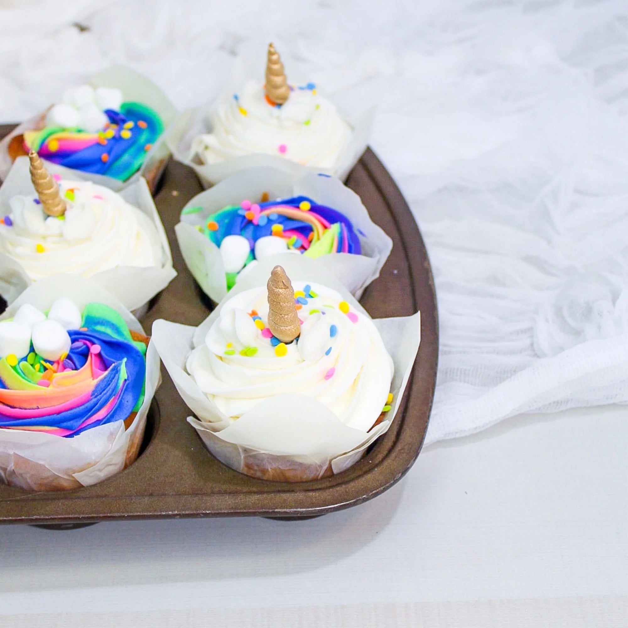 Rainbow Unicorn • Designer Cupcakes
