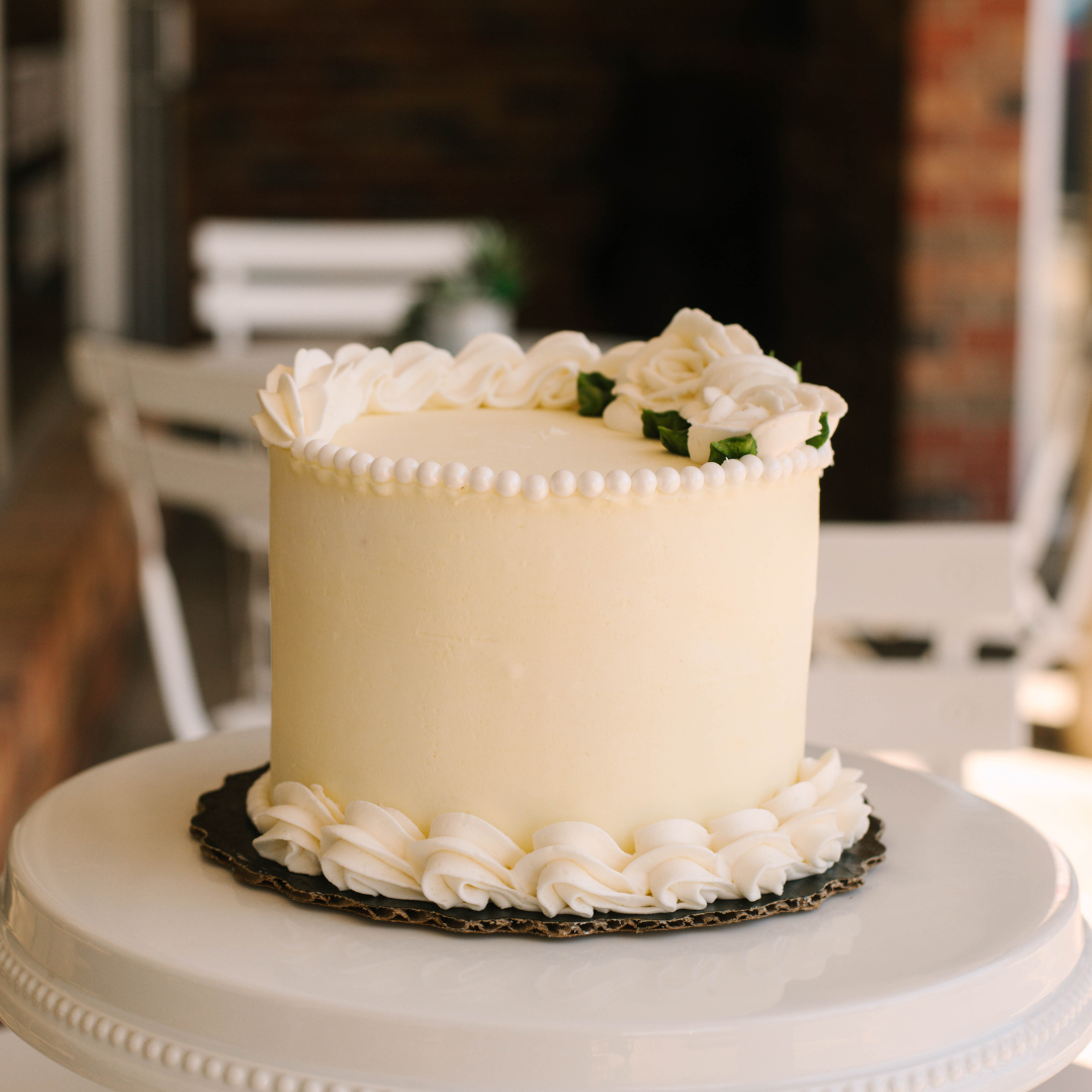 Simple Rosettes & Pearls • Designer Cake