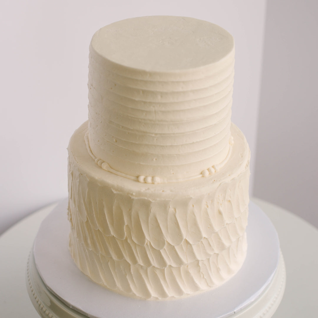 Textured • Two Tiered Designer Cake