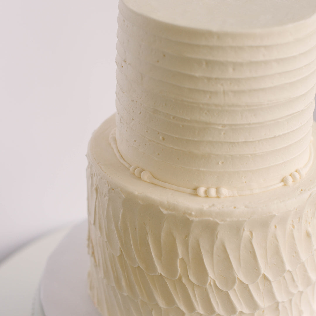 Textured • Two Tiered Designer Cake