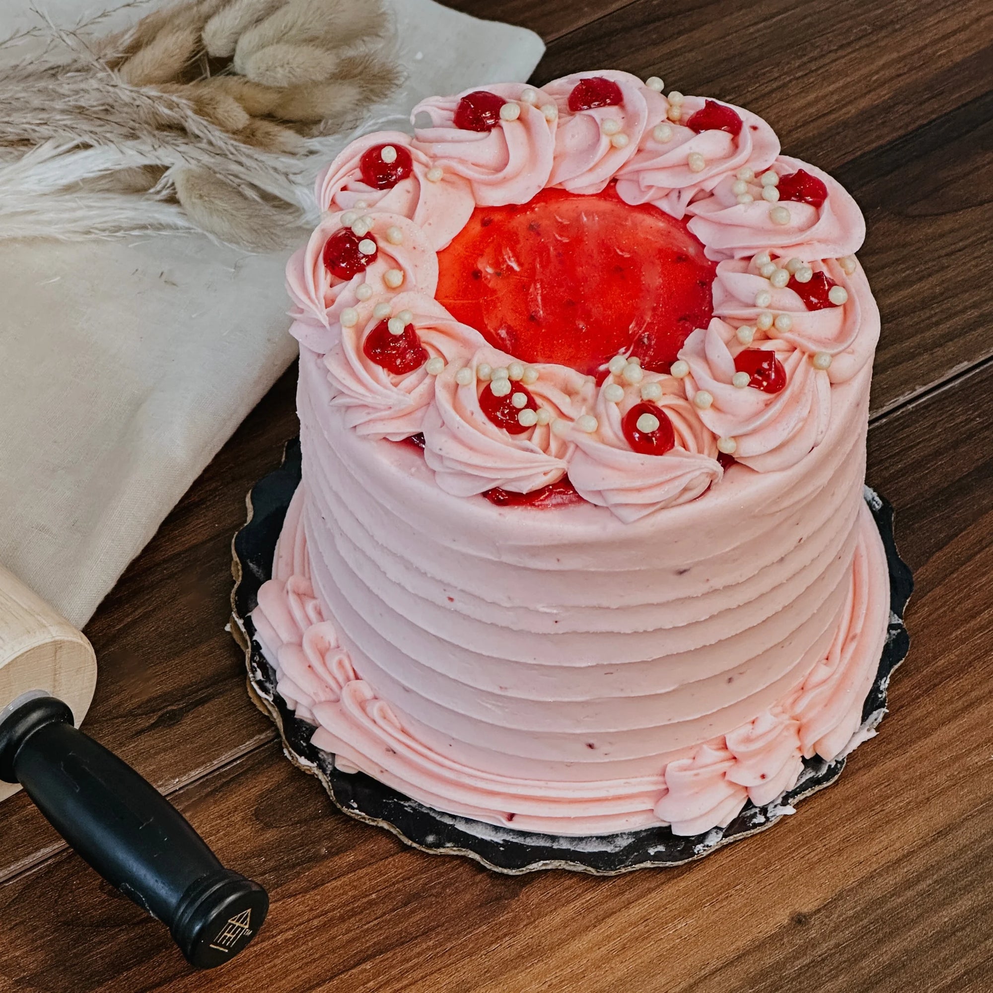 Gourmet White Chocolate Raspberry Cake